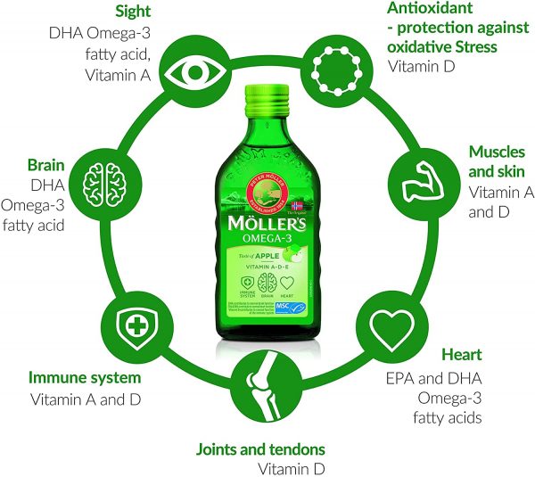 [Möller’s] Cod Liver Oil Apple 250ml