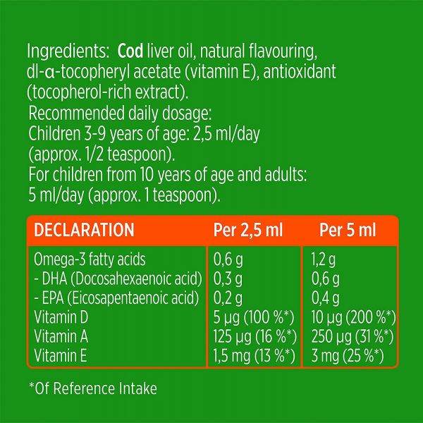 [Möller’s] Cod Liver Oil Tutti Frutti 250ml