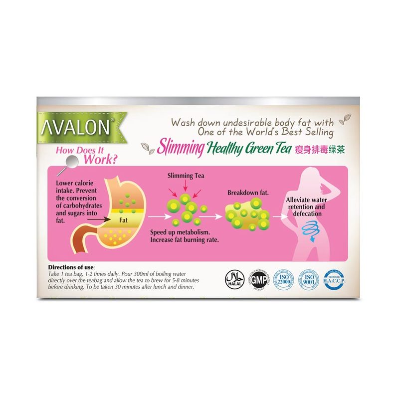 AVALON® Slimming Healthy Green Tea 艾维伦®排毒瘦身茶 20s