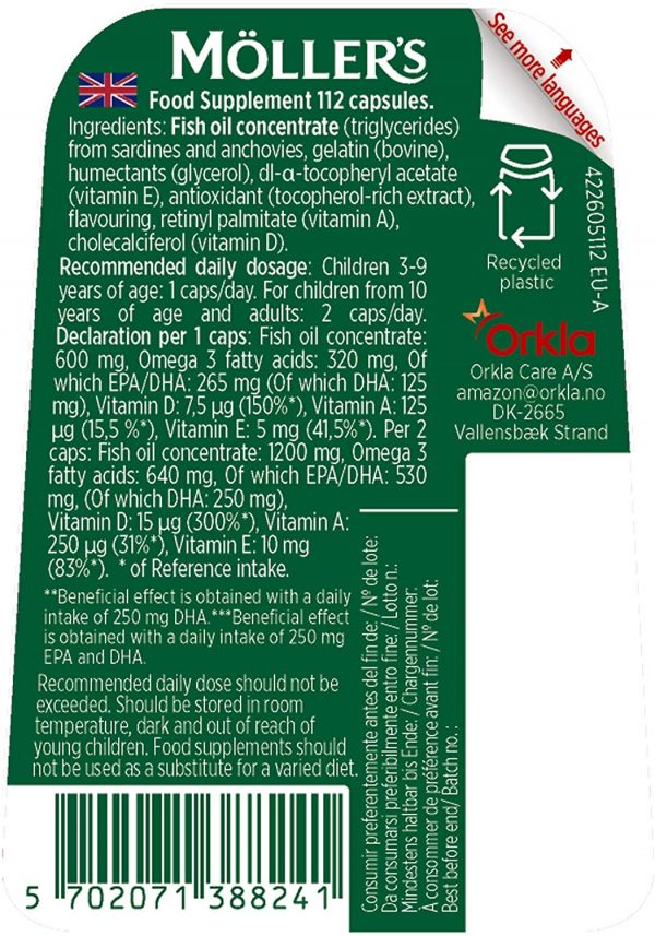 [Möller’s] Concentrated Omega-3 112pcs