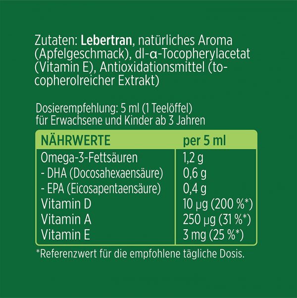 [Möller’s] Cod Liver Oil Apple 250ml